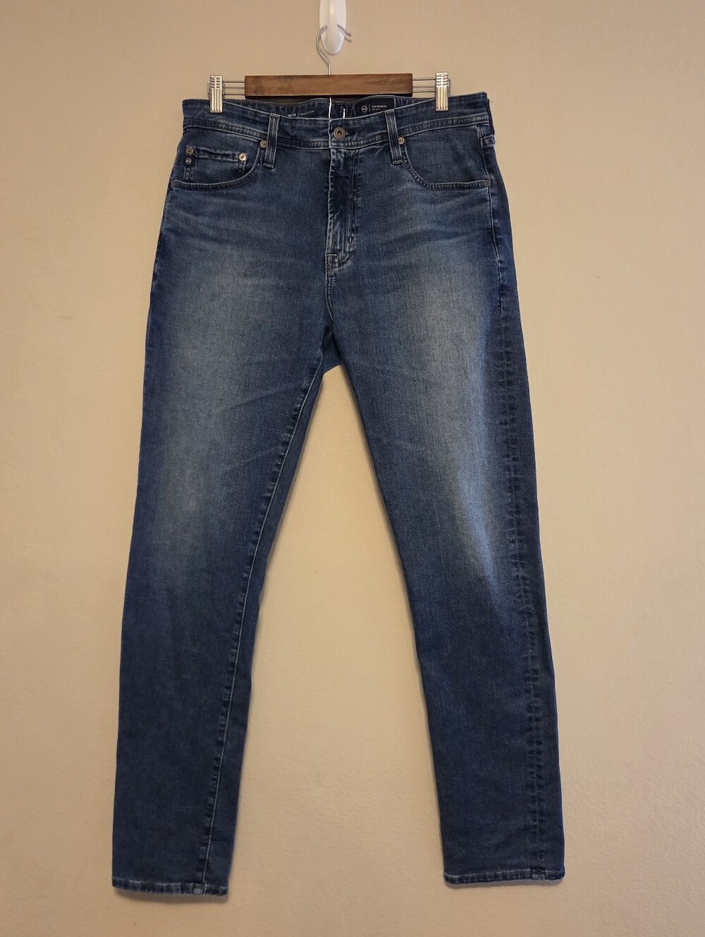 AG Adriano Goldschmied Tellis Modern Slim Jeans Men’s 34x32 Medium Wash Stretch